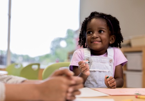 Young Girl Receiving Child Care for Dunlap IL